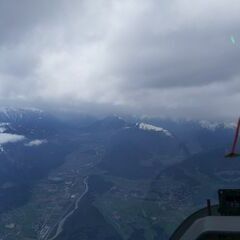 Flugwegposition um 12:28:46: Aufgenommen in der Nähe von Gemeinde Telfs, Telfs, Österreich in 3143 Meter
